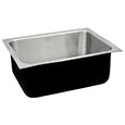 Stainless steel ADA compliant kitchen/utility sink