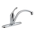 Low-flow ADA compliant kitchen faucet