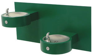 dual level handicap accessbile wall mount drinking fountain