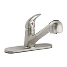 Banner single handle kitchen faucet with pull-out spray