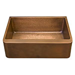 Bentley copper front apron single bowl sink