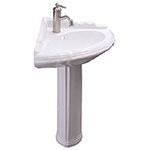 Ethan corner pedestal sink