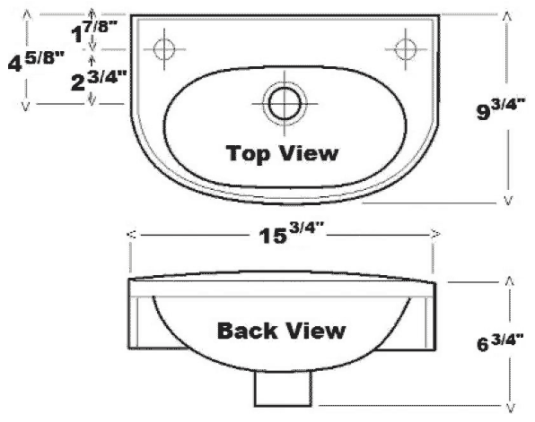 Bathroom sinks with one faucet hole