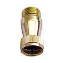 vacuum breaker for handheld showers in polished brass