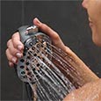 Palm handheld shower