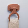 Teak towel ring