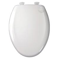 Luxury elongated front toilet seat