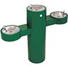 Triple bowl barrier-free drinking fountain