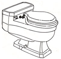 Case toilet first model b