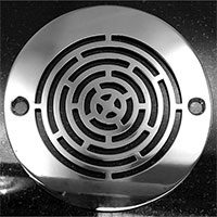 Maze pattern round drain