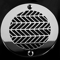 Wheat pattern round drain