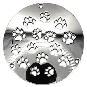 Dog paws pattern round Zurn drain cover