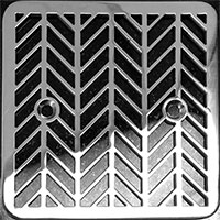 Wheat pattern square Kohler drain cover