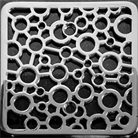 Bubble pattern square Kohler drain cover