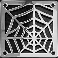 Spider web pattern square Zurn drain cover