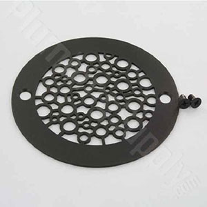 Bubble pattern round drain