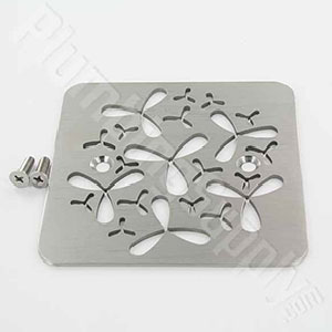 Lerna Flowers square drain cover pattern