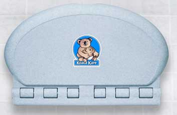 Public restroom diaper changing stations