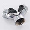 Zinc hose wye fitting