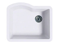 Contemporary single bowl undermount kitchen sink