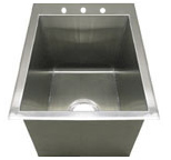 Griffin squared corner single bowl sink