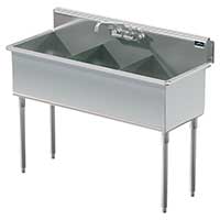 Griffin triple bowl commercial sink