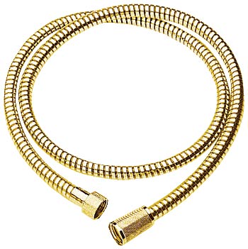 Grohe 59-inch shower hose in polished brass