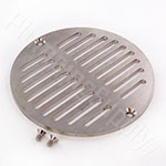 Heavy duty cast brass and nickeland floor drain cover