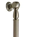 Jaclo reeded grab bar with finials