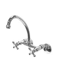 Designer adjustable wall mounted faucet