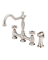 Gerber Opulence Colletion Victorian bridge-style designer kitchen faucet