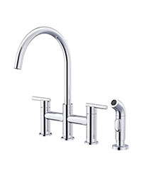 Gerber Parma bridge-style designer kitchen faucet