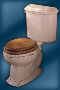 Kohler Epernay pattern on two-piece Portrait toilet