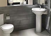 Vitreous china pedestal sink