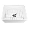 Large thirty-six inch size fireclay single bowl farmhouse sink