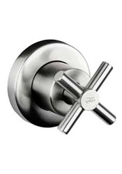 Contemporary outdoor shower valve