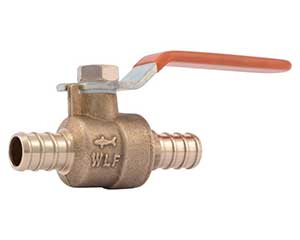 PEX 1/2-inch barbed ball valve