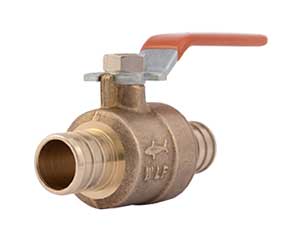 PEX barbed ball valve