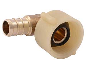 PEX 1/2-inch barbed swivel toilet elbow