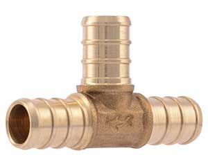 PEX 1/2-inch barbed tee