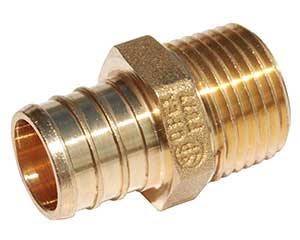 PEX barbed threaded male adapter