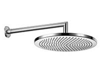 Extra large disc shower head with classic shower arm