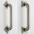 Designer straight grab bar