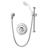 Safetymix hand shower with slide bar