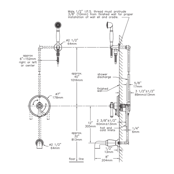 Symmons Degas Tub/Shower Systems