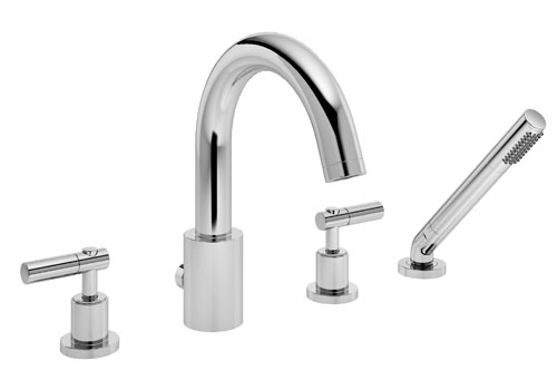 Sereno series tub and shower faucets by Symmons