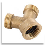 image of brass hose wye