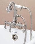 American Bath Factory gooseneck deck mount tub/shower faucet with handshower