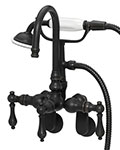 American Bath Factory gooseneck variable spread wall mount tub/shower faucet