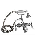 Barclay elephant spout wall mount leg tub and shower faucet